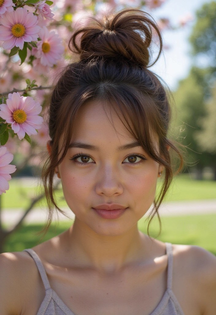 10 Quick Outdoor Hair Styles That Will Make You Look Effortlessly Gorgeous (Even on a Bad Hair Day!) - 1. The Messy Bun