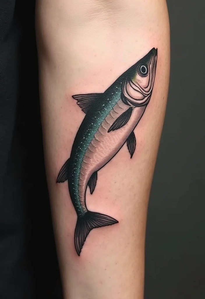 11 Sardine Tattoos That'll Make You Rethink Fishy Ink (You Won't Believe #5!) - 1. Classic Sardine Elegance