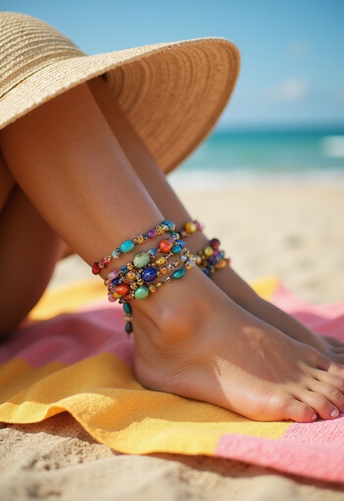 12 Trendy Ankle Jewels for Every Occasion (You Won't Believe #5!) - 1. Delicate Beaded Anklets