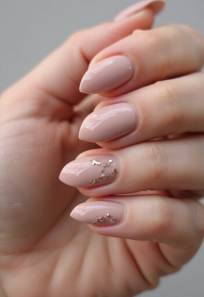 14 Eye-Catching Color Combinations for Angle Nails - 9. Warm Beige and Soft Pink