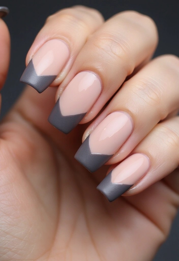 15 Chic French Nail Art Inspirations That Will Make Heads Turn! - 6. Matte vs. Glossy Finish