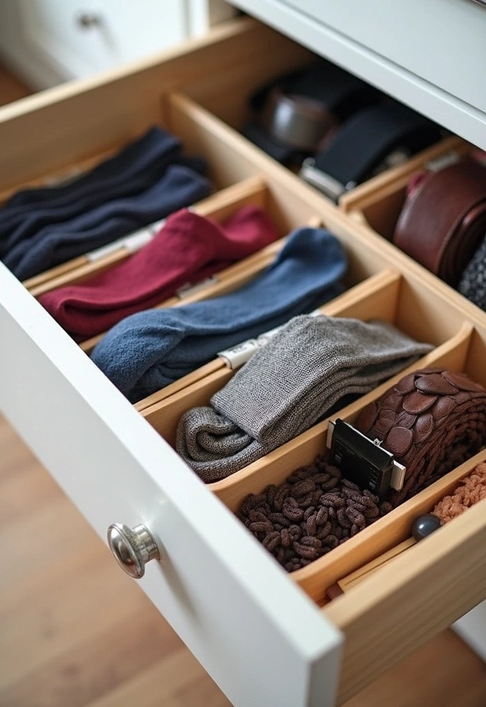 15 Decluttering Hacks for Your Closet That Will Change Everything (You'll Thank Us!) - 7. Use Dividers for Drawers