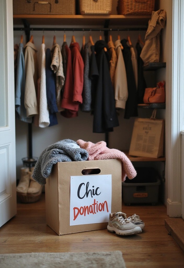 15 Decluttering Hacks for Your Closet That Will Change Everything (You'll Thank Us!) - 8. Create a Donation Box