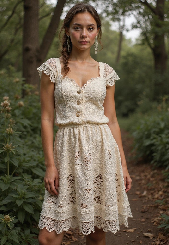 15 Must-Have Lacy Dresses to Transform Your Wardrobe (Don't Miss #8!) - 12. Lace Patchwork Dress