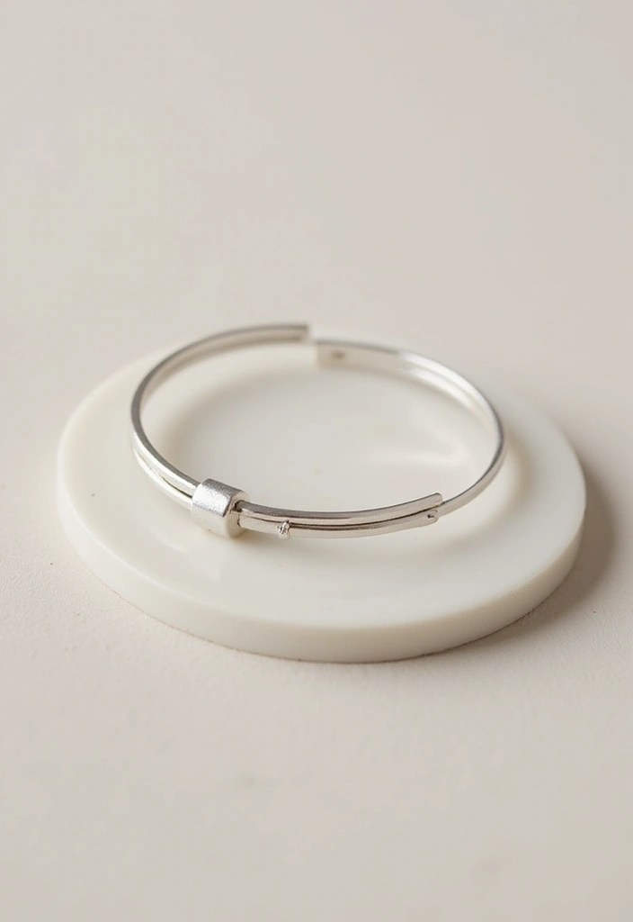 15 Stunning Bracelets for Every Occasion That Will Elevate Your Style! - 12. Minimalist Silver Bracelet