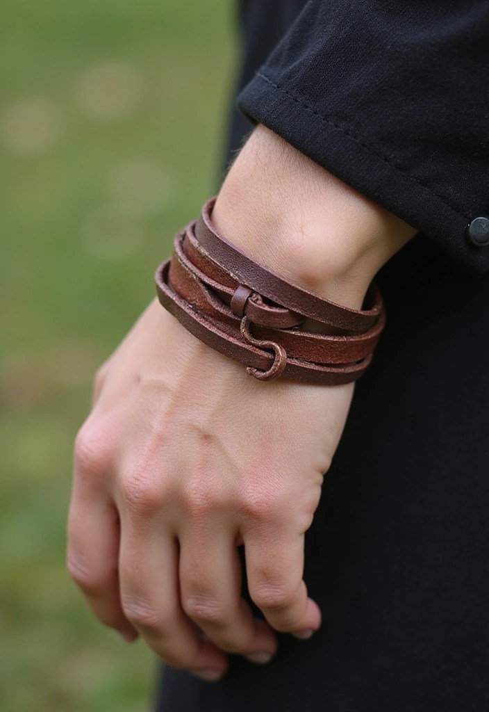 15 Stunning Bracelets for Every Occasion That Will Elevate Your Style! - 5. Leather Wrap Bracelet