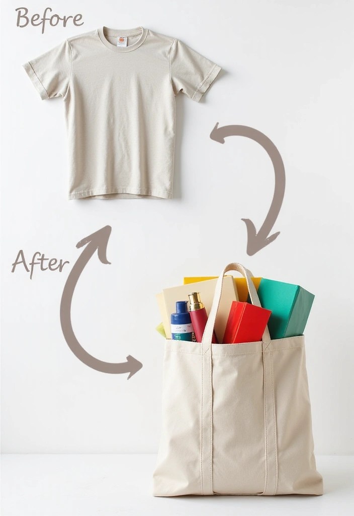 3 Simple No-Sew Fashion Hacks You’ll Actually Use - 1. T-Shirt to Trendy Tote