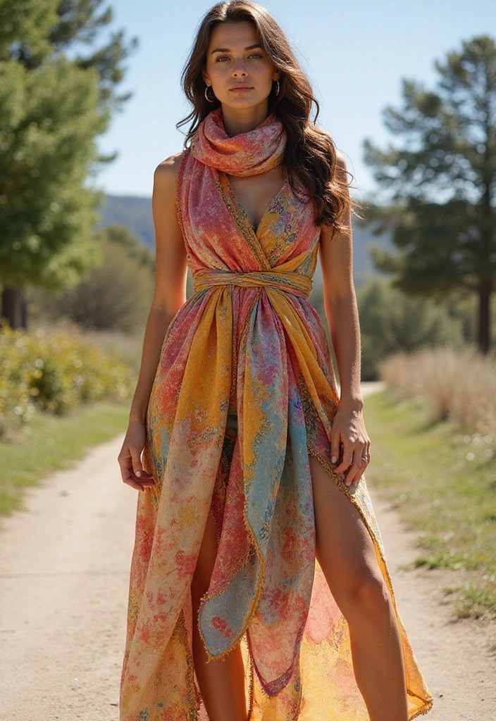 3 Simple No-Sew Fashion Hacks You’ll Actually Use - 3. Scarf Refashion: From Drape to Dress