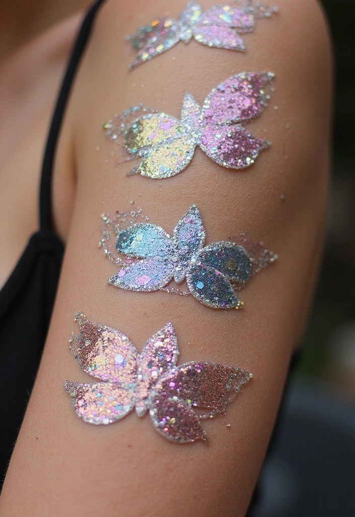 7 Creative Body Art Ideas You Can DIY at Home - 2. Glitter Body Art