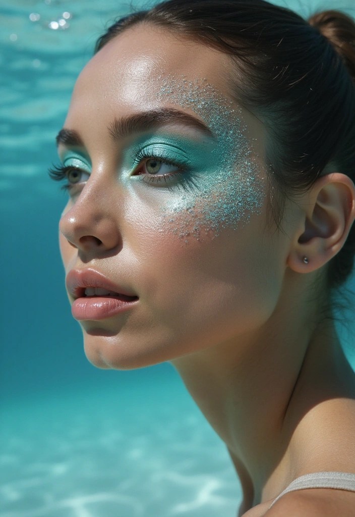 Dive into Dark Fantasy: 15 Siren-Inspired Beauty Looks You Must Try! - 1. Oceanic Glow