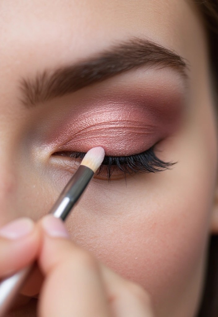 Dusty Rose Eyeshadow Tutorial for a Soft Glam Look - Step 3: The Dusty Rose Application