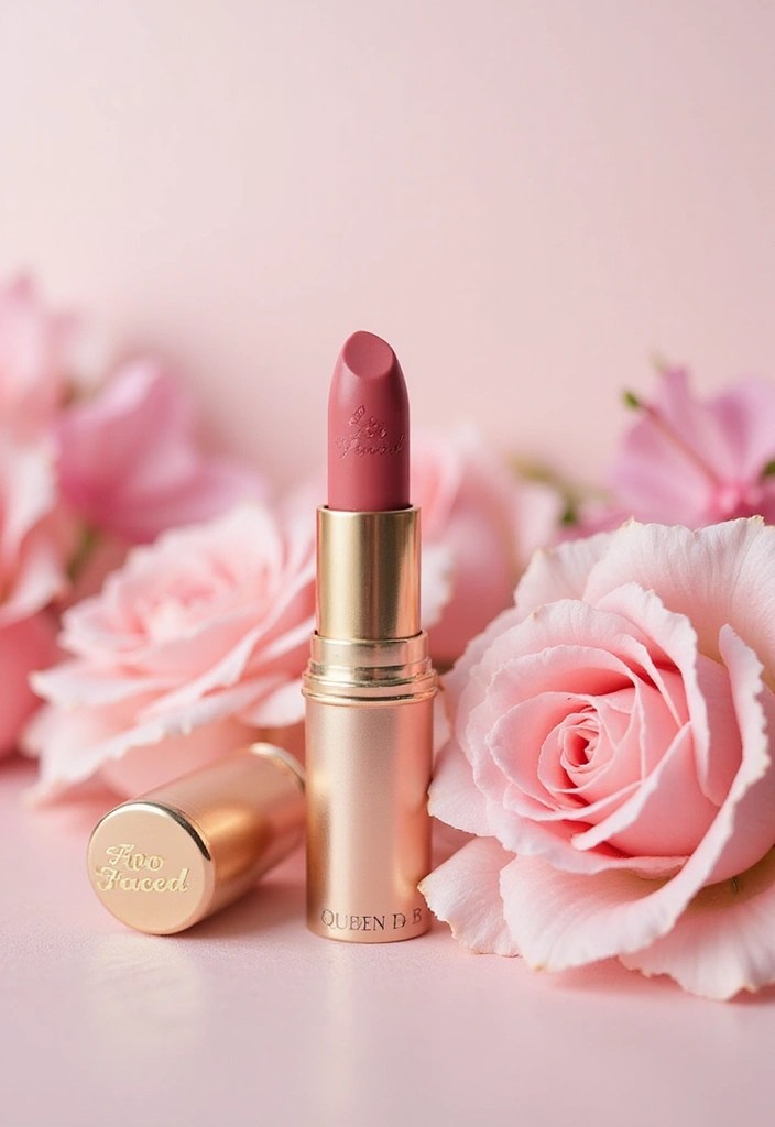 The Exact Lipstick Shades Makeup Artists Use on Celebrities (and Where to Get Them) - 10. The Elegant Mauve: Too Faced 'Queen B'