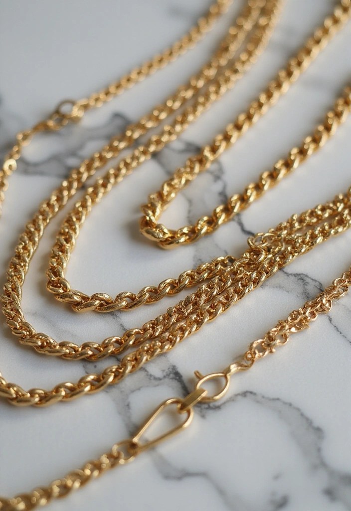 10 Must-Have Layered Necklaces That Complete Your Capsule Wardrobe! - 1. The Classic Gold Chain Set