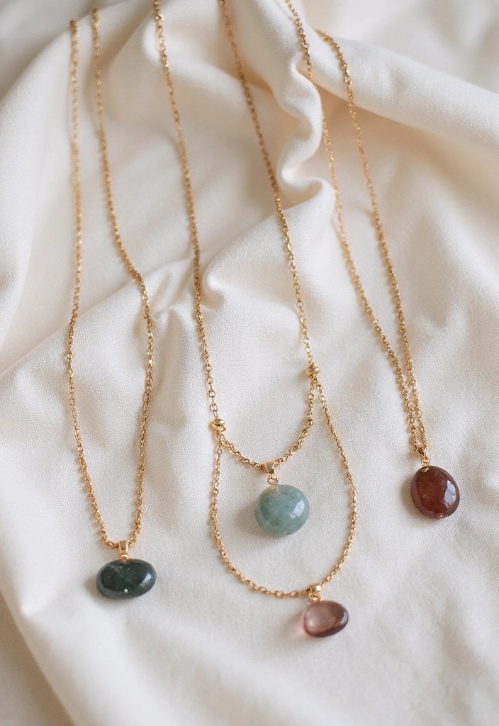 10 Must-Have Layered Necklaces That Complete Your Capsule Wardrobe! - 2. Dainty Gemstone Layered Necklaces