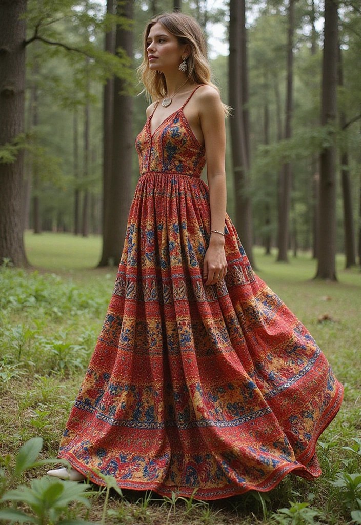 12 Timeless Styles for an Ethnic Elegant Look That Never Go Out of Fashion! - 3. Ethnic Maxi Dress