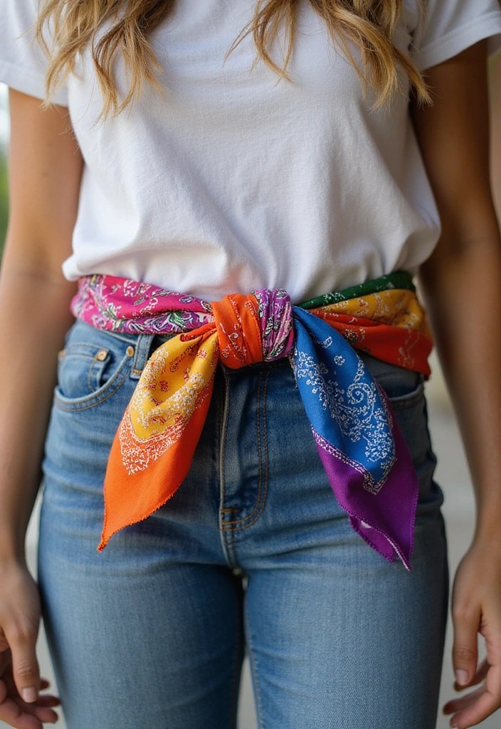3 Simple DIY Tricks to Create a Chic Belt from a Bandana (Your Wardrobe Will Thank You!) - 2. The Braided Bandana Belt