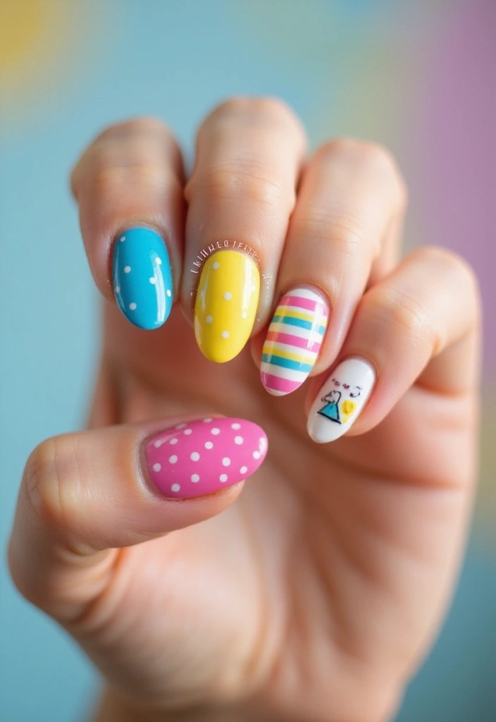 8 Festive Labubu Nails Designs for Every Celebration (Get Ready to Shine!) - 8. Everyday Fun: Casual Celebration Nails