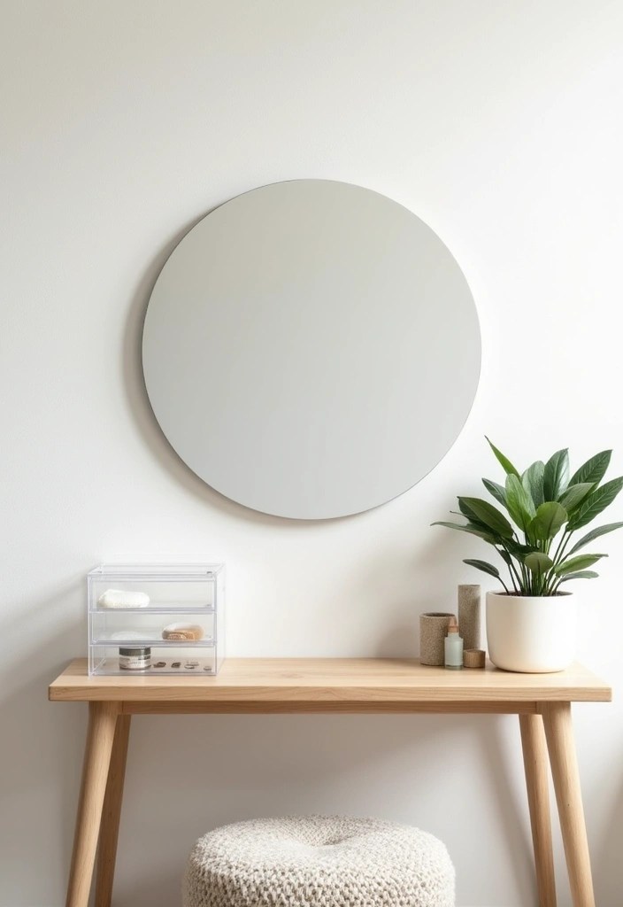 9 Small-Space Vanity Setups That Will Make You Feel Like a Queen - 1. The Minimalist Marvel