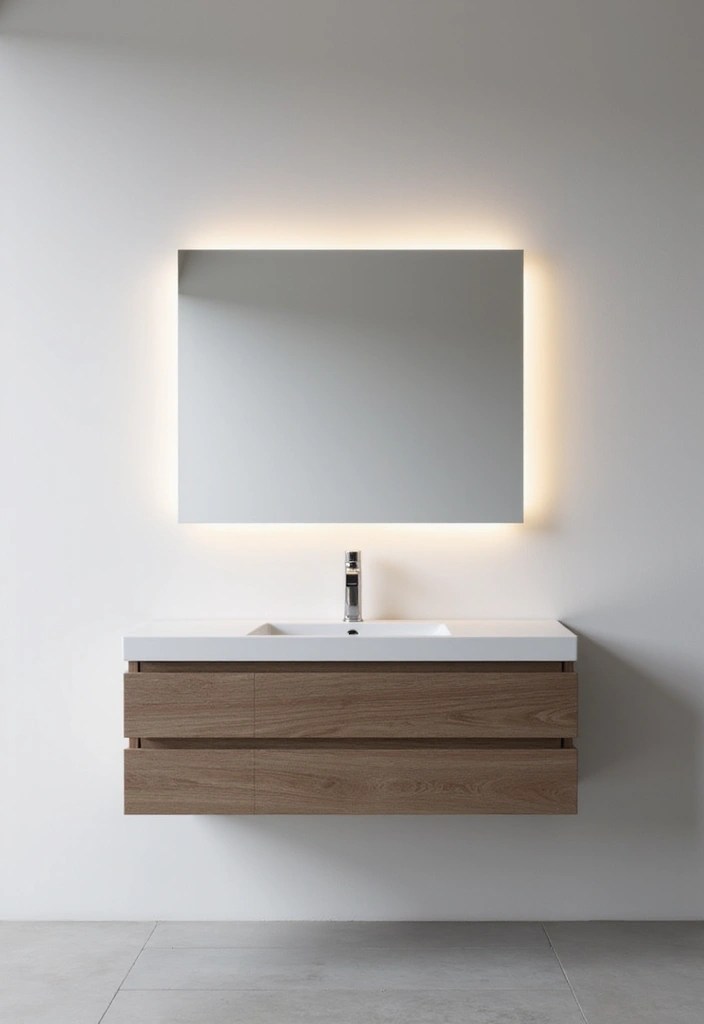 9 Small-Space Vanity Setups That Will Make You Feel Like a Queen - 4. Floating Vanity Bliss