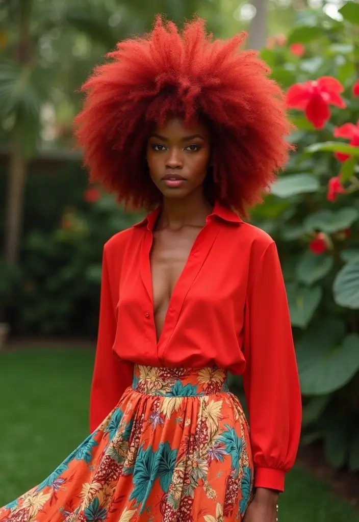 Discover the Best Hair Colors for Your Unique Skin Tone and Hair Type! - 4. Vibrant Shades for Dark Skin Tones