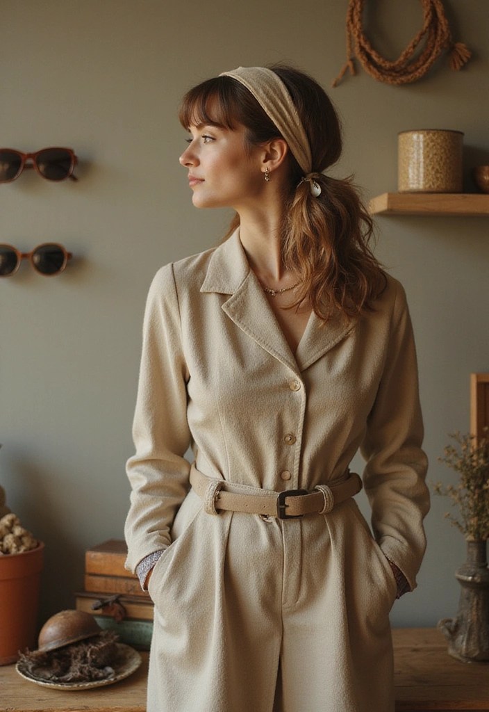 One Scarf, 8 Chic Looks: Master Capsule Styling in Minutes - Look 8: The Vintage Charm