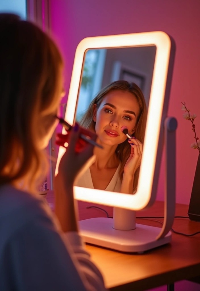 10 Smart Mirrors & Makeup Tech Every Busy Woman Needs (You Won't Believe #5!) - 2. LED Light Therapy Mirrors