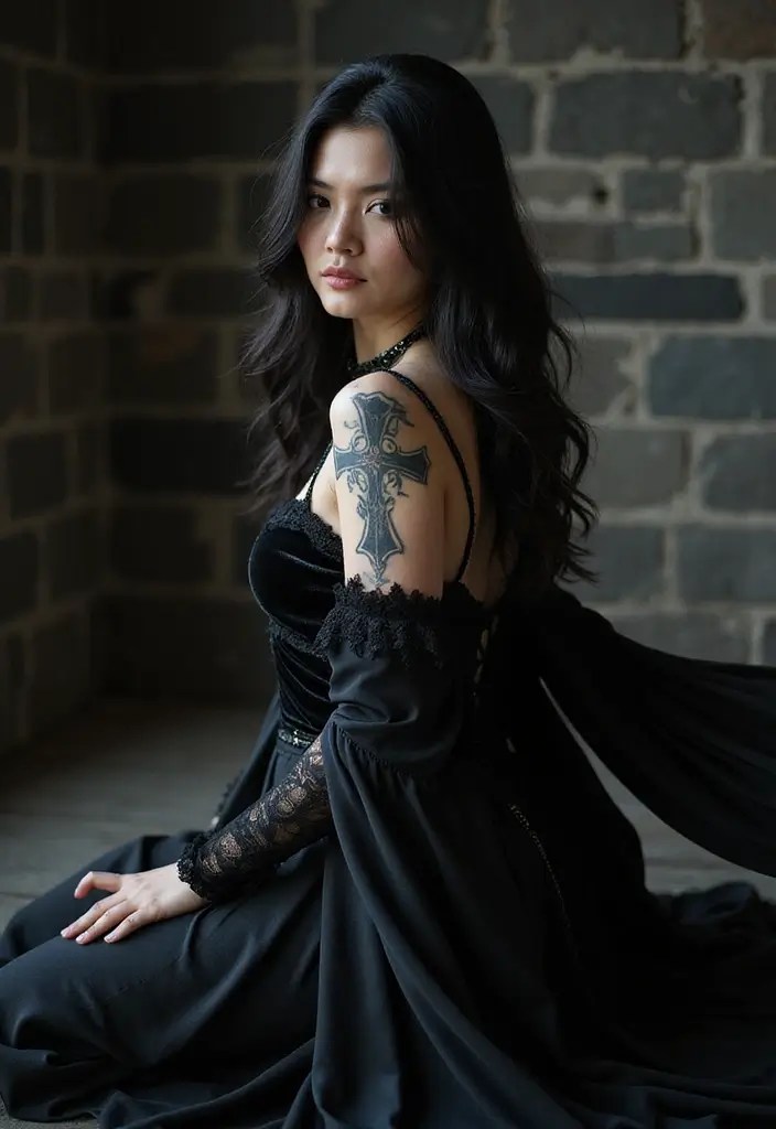 15 Dark Ornamental Tattoos That Make a Bold Statement (You Won't Believe #5!) - 7. Gothic Influences