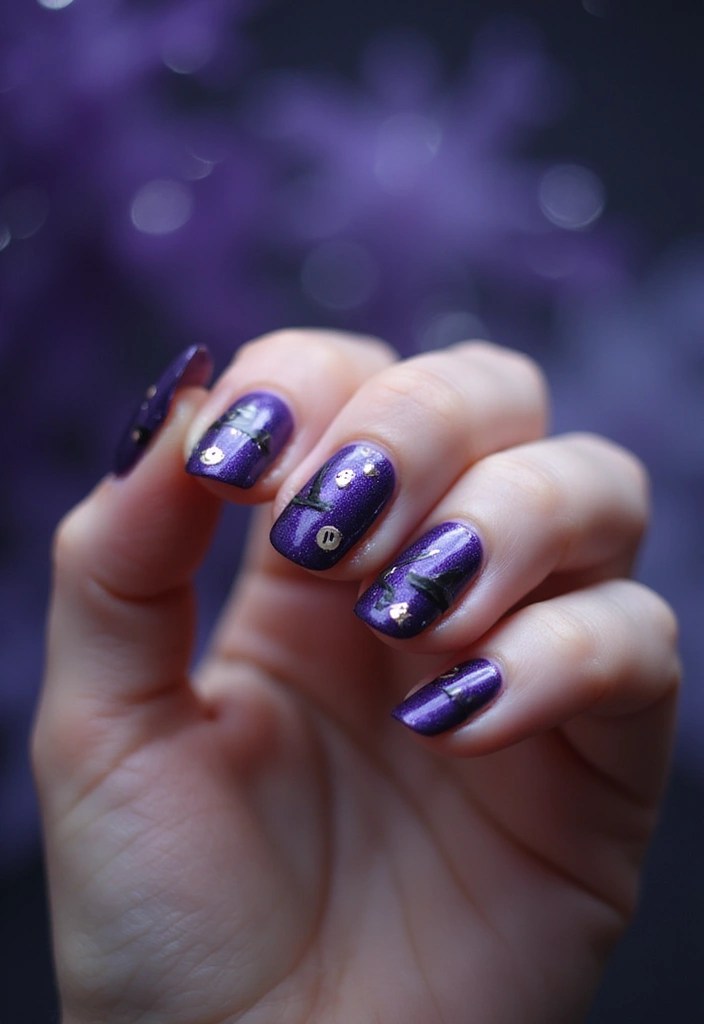 16 Creepy and Trendy Halloween Nail Art Ideas You Need to Try This Year! - 8. Witchy Whims