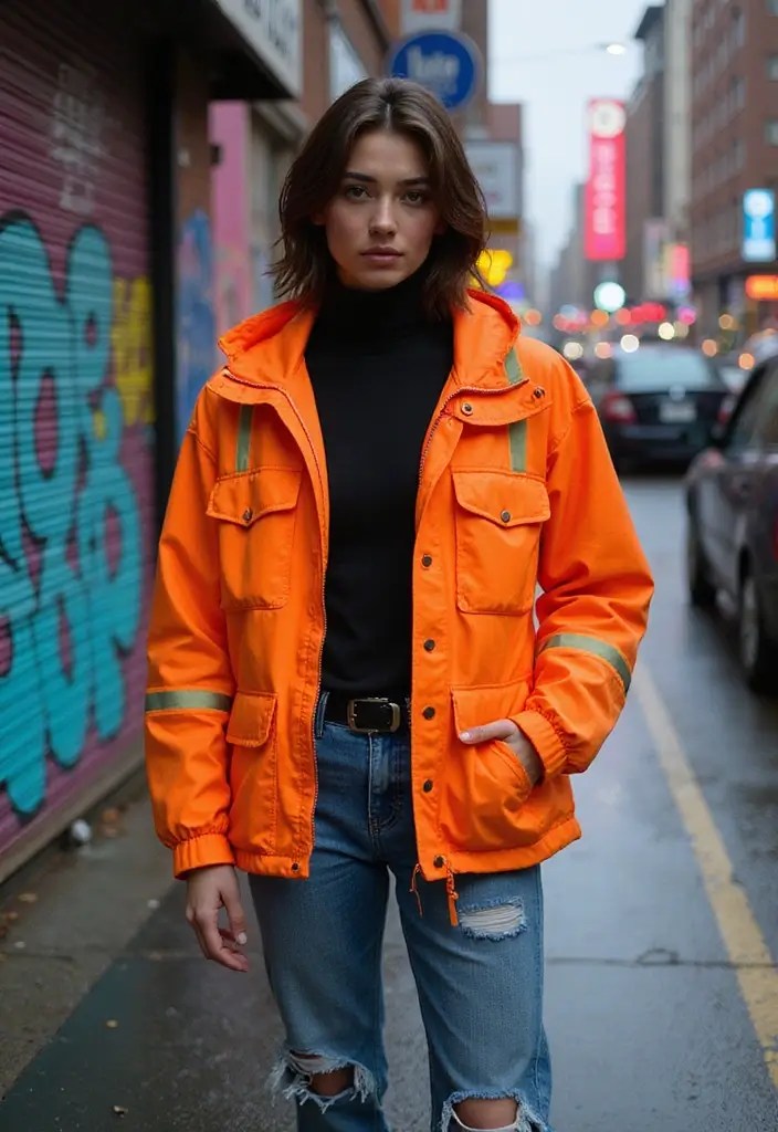 Dare to Dazzle: Neon Streetwear That Adapts to Your Every Mood! - 2. Statement Jackets: Layering in Neon