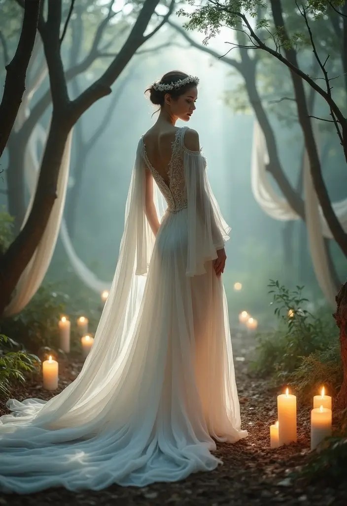 Hauntingly Elegant: Halloween Dresses That Scream Romance - 10. Ethereal Ghost