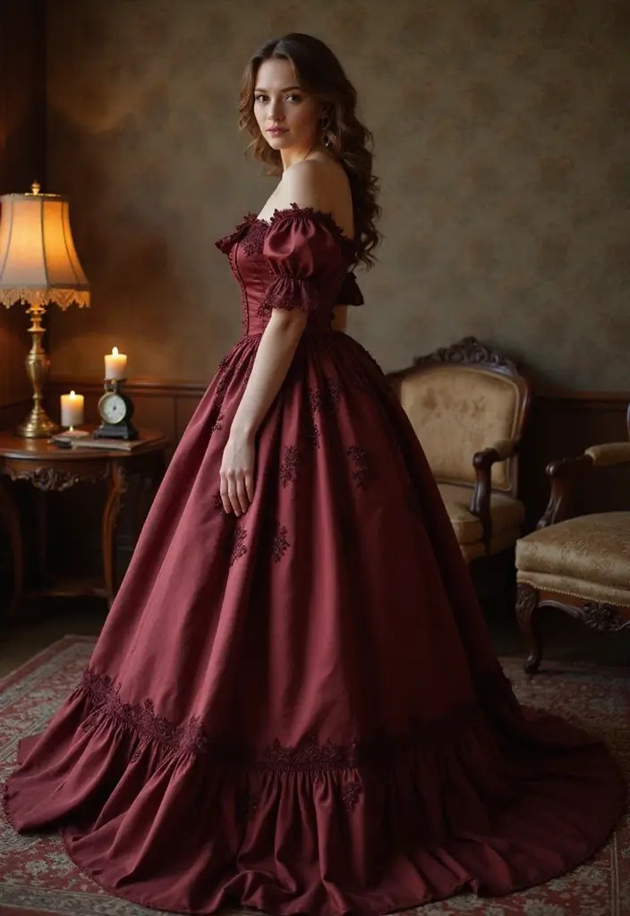 Hauntingly Elegant: Halloween Dresses That Scream Romance - 4. Victorian Romance