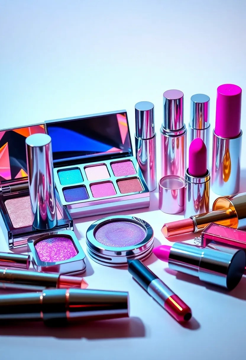 Step Into the Future: Holo-Realism Makeup Trends Set to Blow Up in 2026! - 32. Retro Futurism Makeup