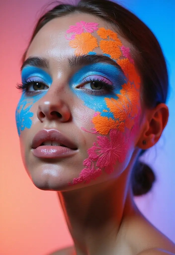 Step Into the Future: Holo-Realism Makeup Trends Set to Blow Up in 2026! - 7. Kinetic Face Art