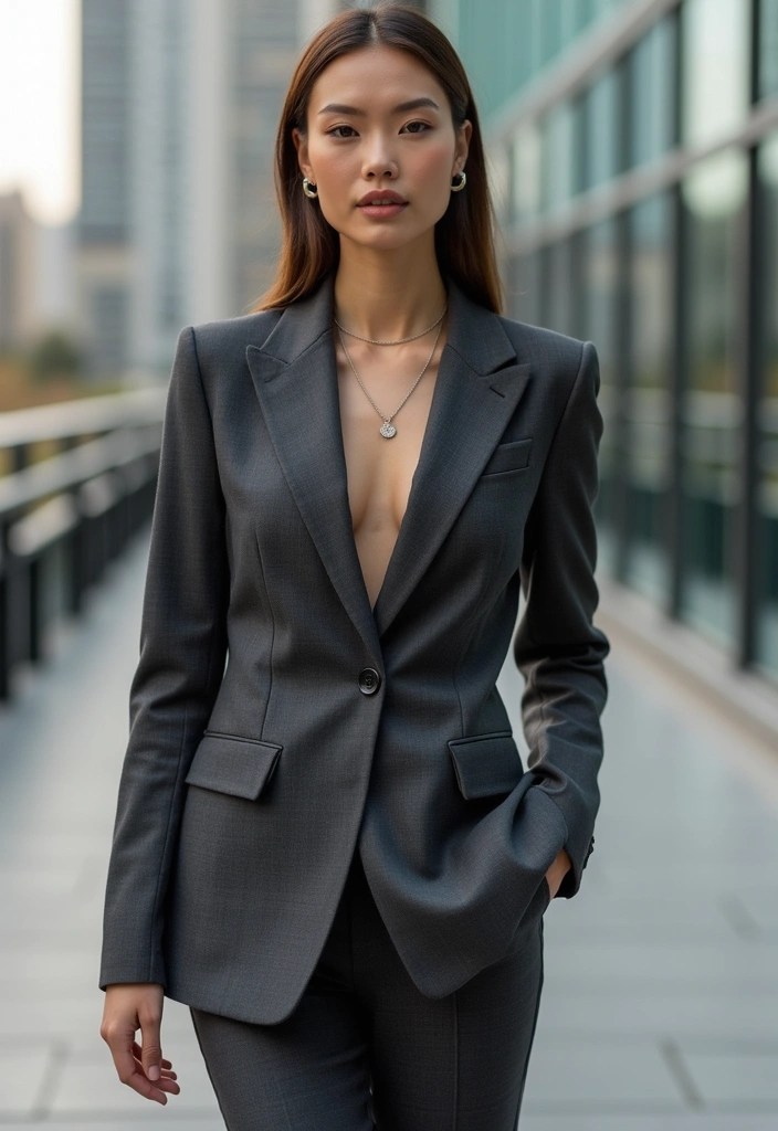 18 Chic Date Night Outfits That'll Make You Feel Like a Million Bucks (And #5 Is a Showstopper!) - 7. Tailored Blazer and Trousers