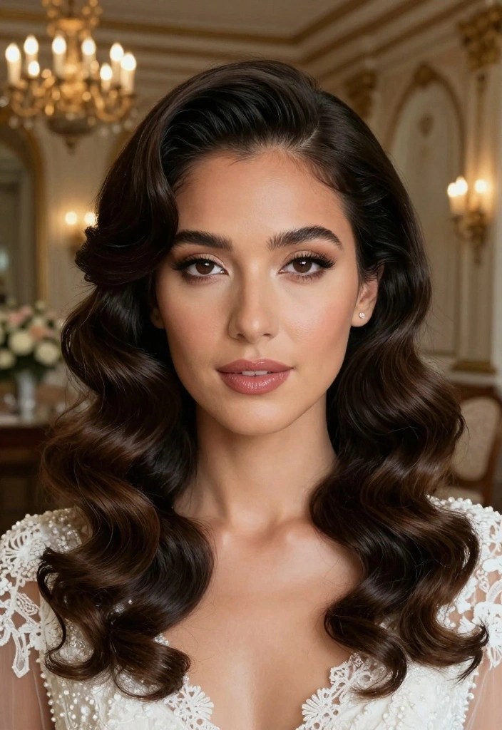 10 Chic Wedding Guest Hairstyles That’ll Steal the Show (You Won't Believe #5!) - 6. Vintage-Inspired Glam Waves 1