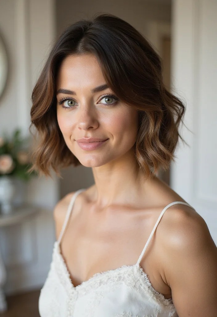 10 Chic Wedding Guest Hairstyles That’ll Steal the Show (You Won't Believe #5!) - 7. Textured Bob 1
