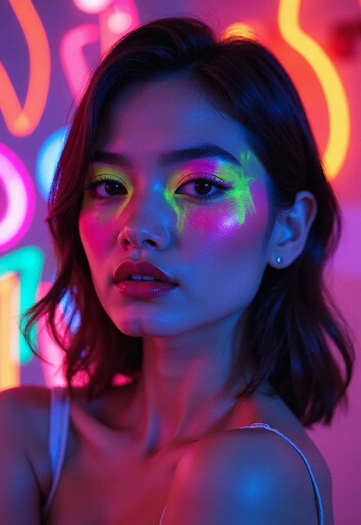 10 Out-of-This-World Alien Makeup Looks You Have to Try (Number 5 Will Shock You!) - 2. Neon Alien 1