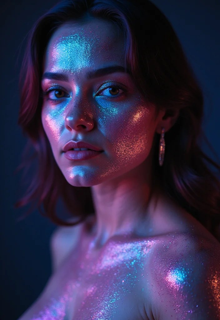 10 Out-of-This-World Alien Makeup Looks You Have to Try (Number 5 Will Shock You!) - 5. Glowing Alien Skin (This One Will Shock You!) 1