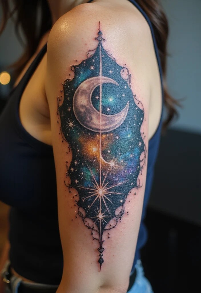 13 Unique Tattoos That Speak to Your Heart Without a Single Word! - 4. Celestial Dreams 1