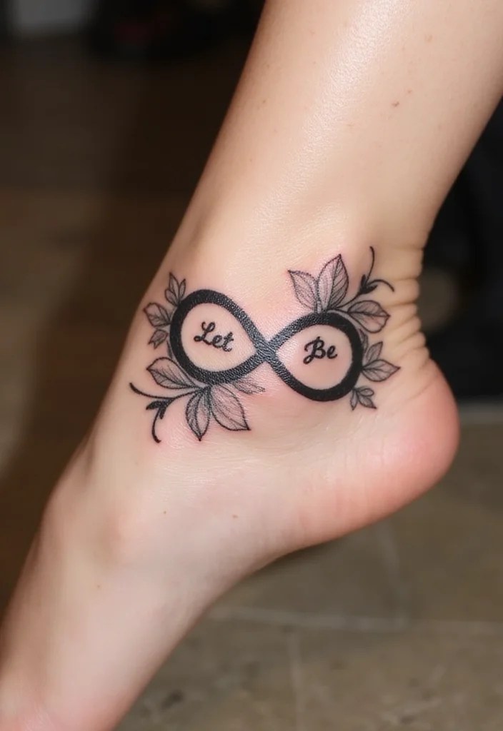15 Let It Be Tattoos with Deep Meanings You Need to See! - 10. Infinity Symbol 1