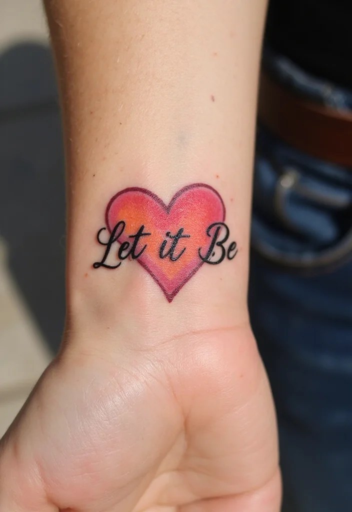 15 Let It Be Tattoos with Deep Meanings You Need to See! - 11. Heartfelt Reminders 1