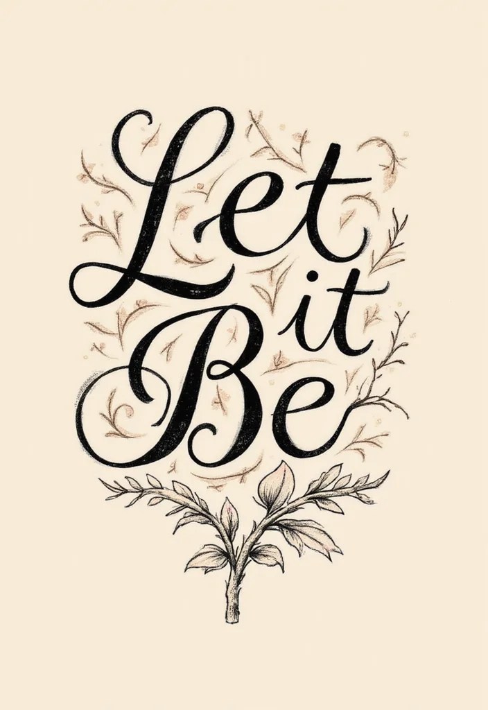 15 Let It Be Tattoos with Deep Meanings You Need to See! - 6. Inspirational Quotes 1