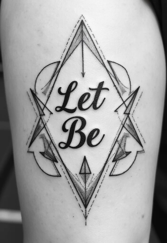 15 Let It Be Tattoos with Deep Meanings You Need to See! - 7. Geometric Shapes 1