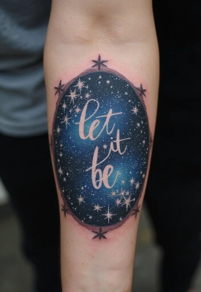 15 Let It Be Tattoos with Deep Meanings You Need to See! - 9. Starry Night 1