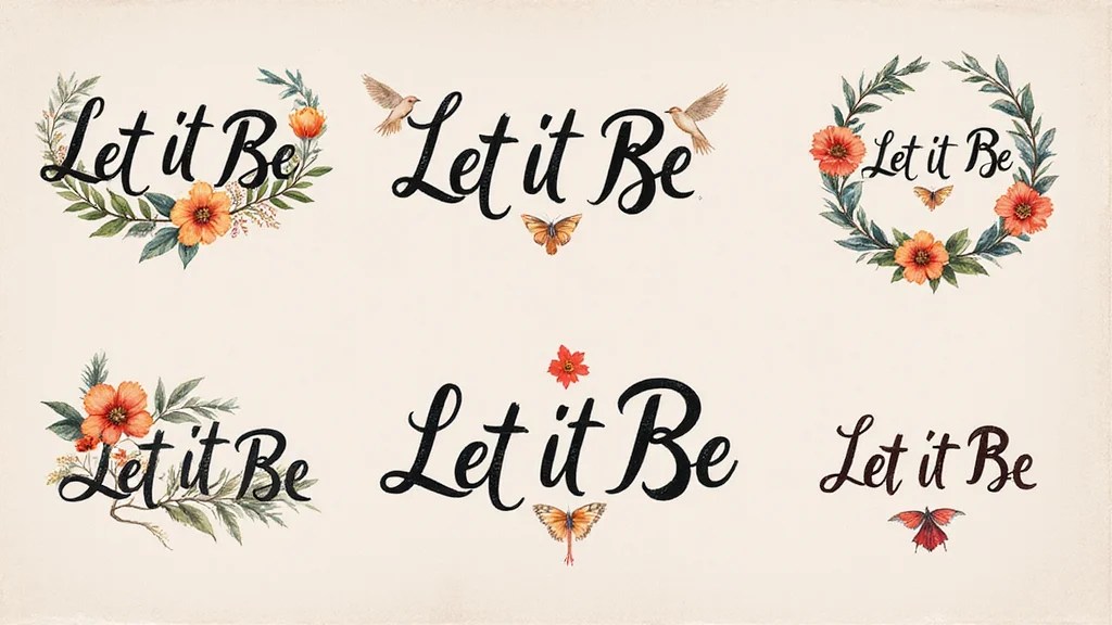 15 Let It Be Tattoos with Deep Meanings You Need to See!