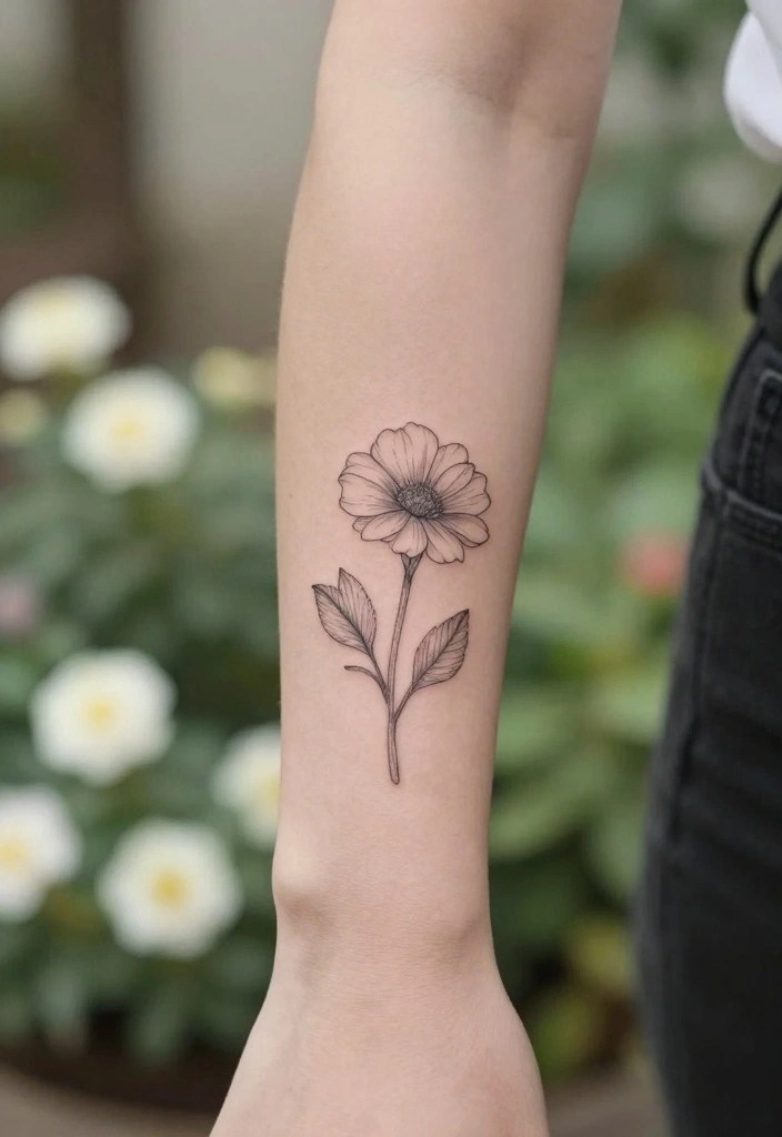 Invisible Tattoo Ideas Every Woman Saves (Minimal & Meaningful) - 10. Simple Line Art 1
