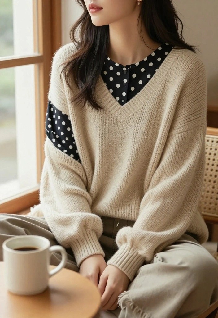10 Polka Dot Outfits That Will Have You Turning Heads (Style Tip #3 Is a Must-See!) - 7. Layering with Polka Dots 1
