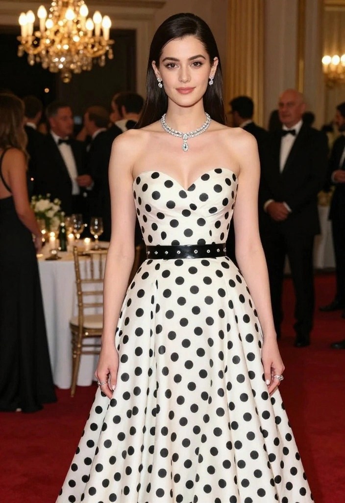 10 Polka Dot Outfits That Will Have You Turning Heads (Style Tip #3 Is a Must-See!) - 8. Evening Wear with Polka Dots 1