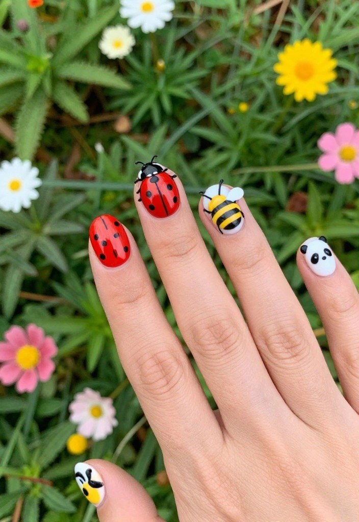 10 Whimsical Nail Designs That Will Make You Smile Every Time You Look at Your Hands! - 4. Cute Critters 1