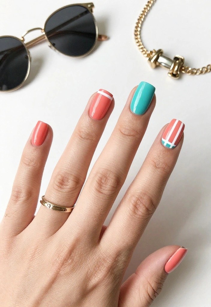 10 Whimsical Nail Designs That Will Make You Smile Every Time You Look at Your Hands! - 5. Whimsical Stripes 1
